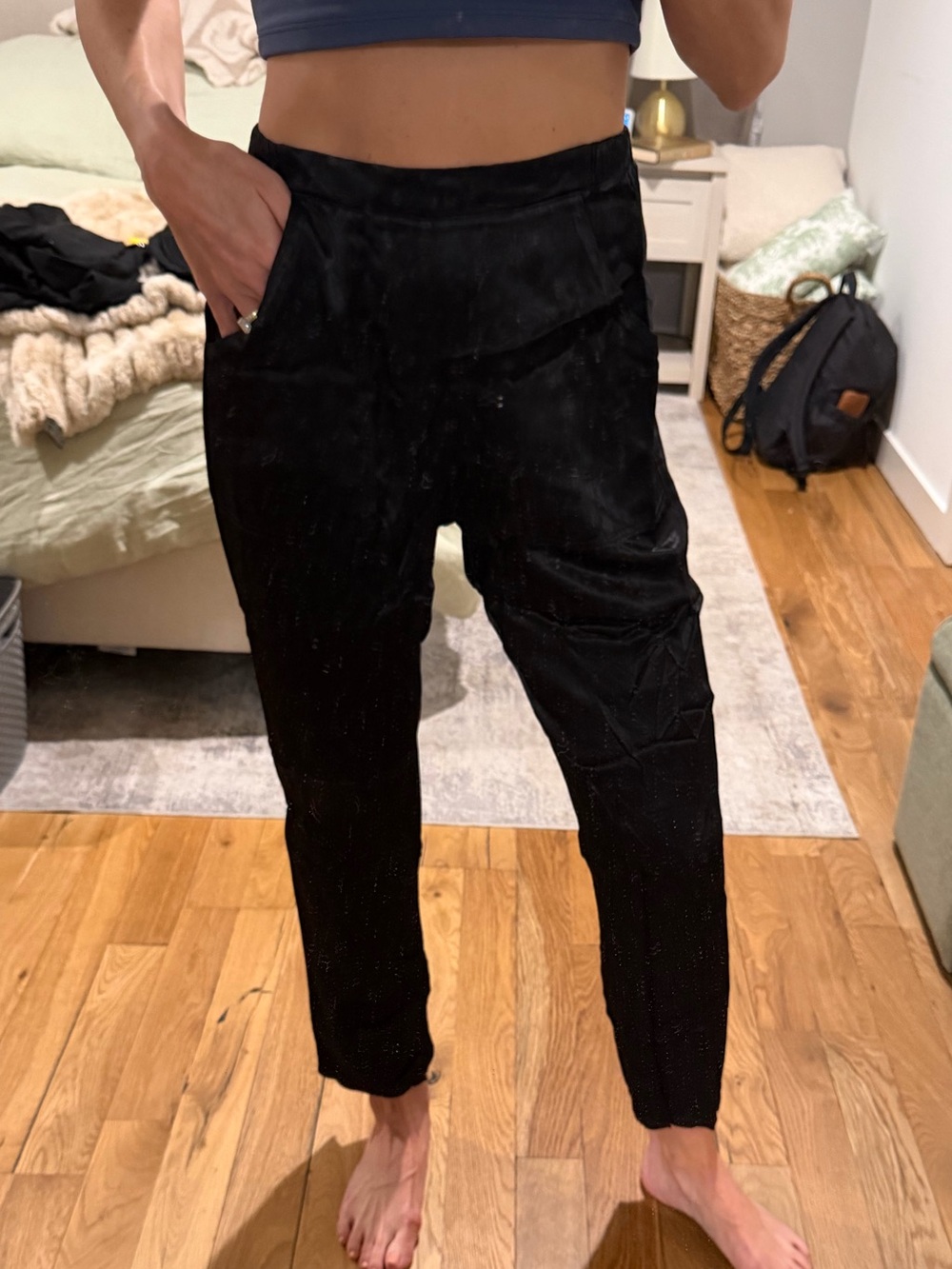 Nation LTD Black Topanga Easy Trouser